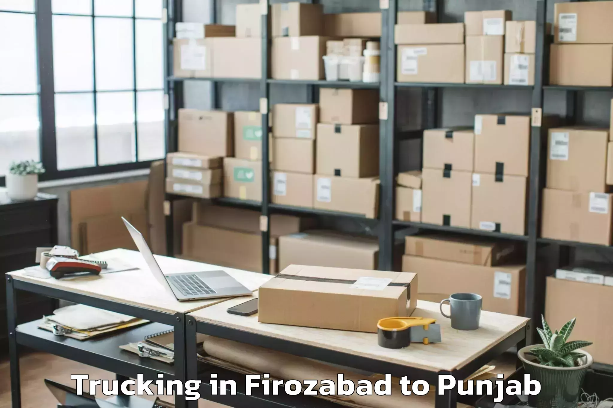 Book Your Firozabad to Baba Bakala Trucking Today